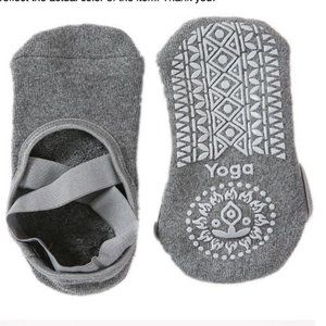 2 Pair Set - NonSlip Socks for Yoga, Pilates Workout